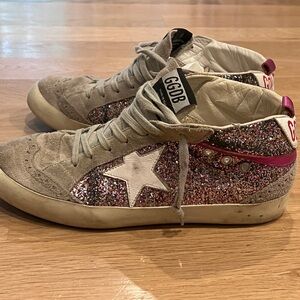 GGDB Golden Goose Deluxe Brand Midstar 40 Pink Glitter